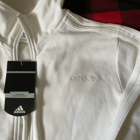 NWT White Adidas Jacket - Picture 1 of 3